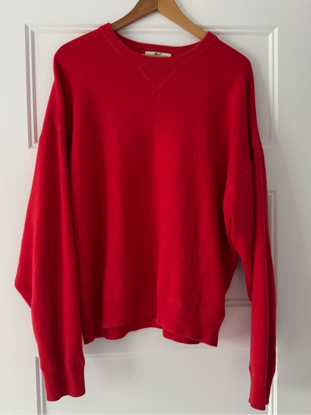 Uniqlo Red Sweatshirt | Crew Neck | Size XL